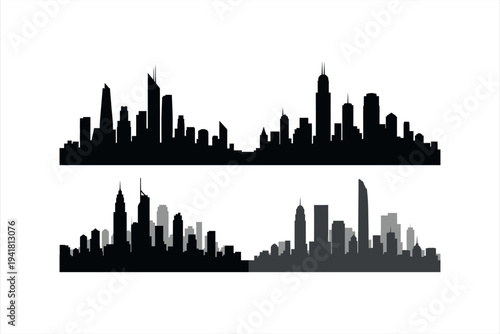 Cityscape silhouette collection