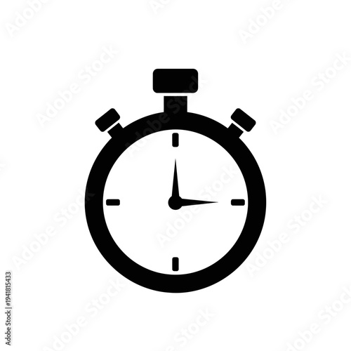 Stopwatch icon for time tracking and management.