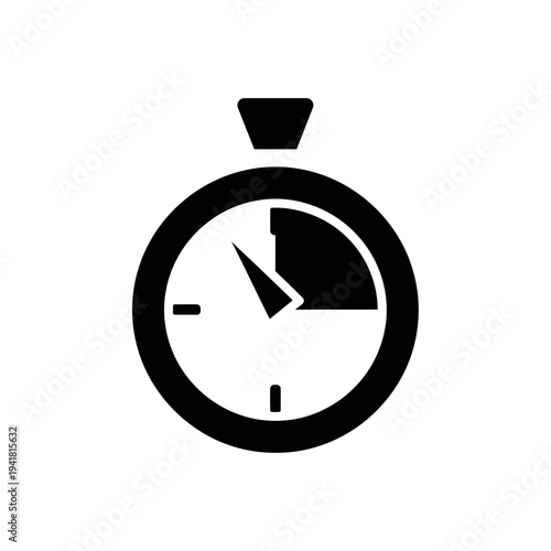 Stopwatch Icon - Time Management and Efficiency.
