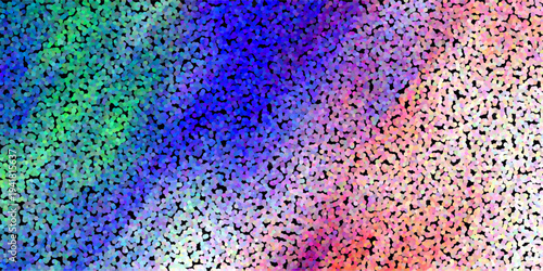 Foto Colorful abstract pointillist background with a gradient of green blue purple an