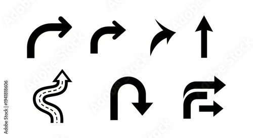 Diverse Arrow Set - Directional Icons for Navigation and Design.