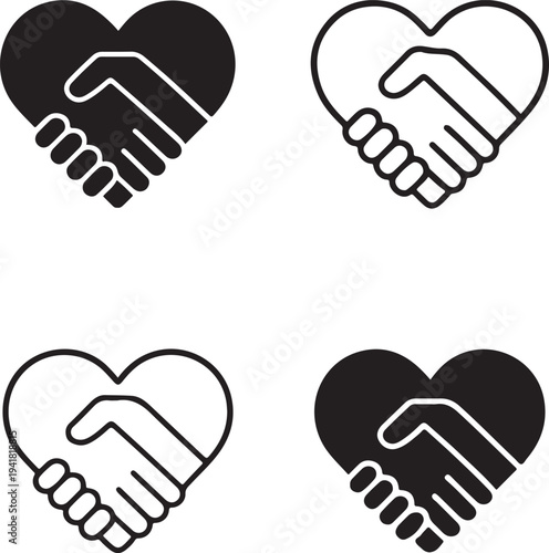 Isolated Friendship Heart Icon Design Illustration, Friendship Heart icon, Friendship Heart vector illustration, friendship love relationship concept, best friend care symbol graphic