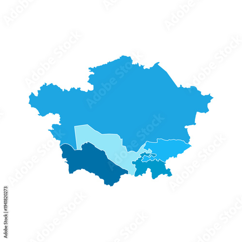 Map of Central Asia Pacific