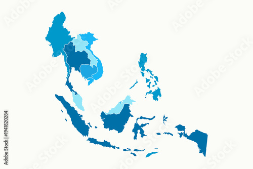 Map of Southeast Asia Pacific
