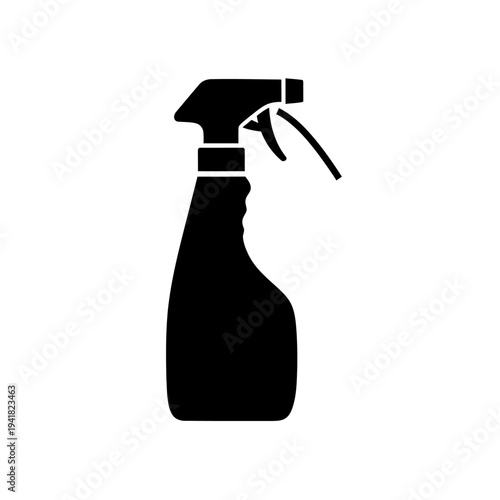 Spray bottle silhouette for cleaning and disinfection.