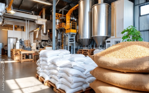 Large Industrial Milling Operation Featuring Grinders