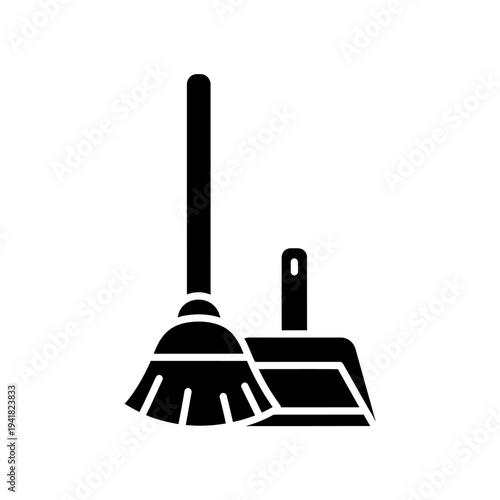 Broom and Dustpan - Cleaning Tools for Home Maintenance.