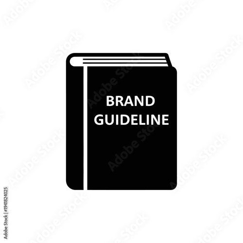 Brand Guideline Book Icon - Essential Visual Identity Resource.