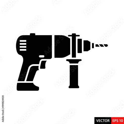 Electric Drill Tool for Construction and Repair.