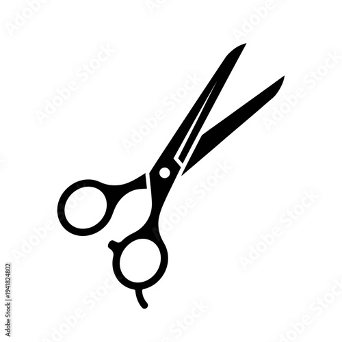 Stylists Scissors - Precision Cutting Tool Illustration.