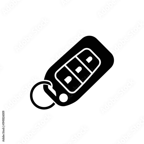 Car Key Fob Remote Control Icon.