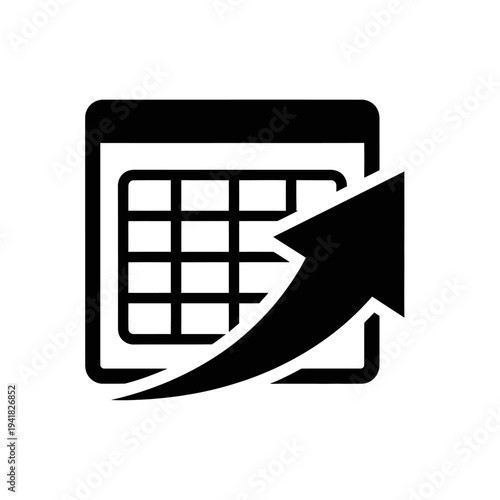 Calendar Growth Arrow - Planning for Future Success.