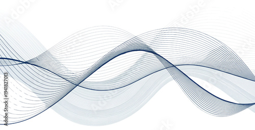 3D intersecting fluid waves abstract design seamless loop motion background minimalist modern