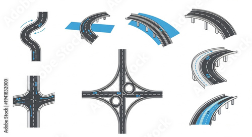 Road and Highway Designs - A Collection of Intersections and Curves.