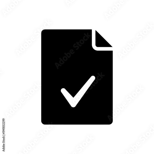 Document with Check Mark for Approval.