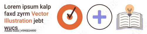 Productivity tracking, healthcare support, knowledge sharing, education, idea generation, information access. Circular icons with checklist, plus symbol and open book with lightbulb. Productivity