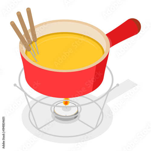 3D Isometric Flat Vector Illustration of Switzerland, Banner Design For Travelling Purposes. Item 1