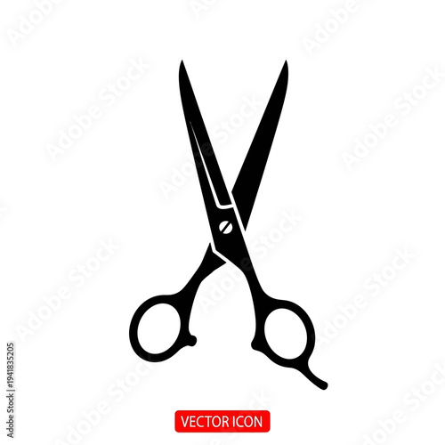 Stylist Scissors - Precision Cutting Tool Illustration.