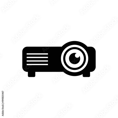 Projector Icon for Presentation and Media.