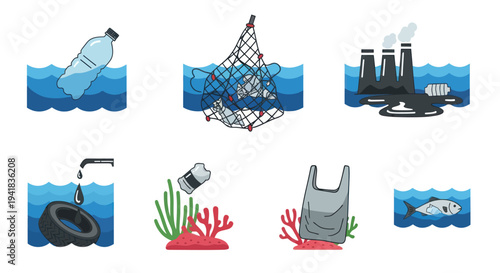 Environmental Pollution: Various Sources of Ocean Contamination.