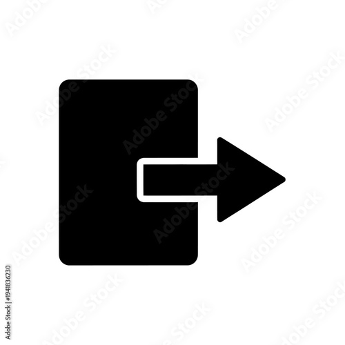 Exit Icon - Symbolizing Departure and Navigation.
