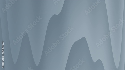 Minimal grey abstract animation with smooth flowing waves and soft gradient motion. Clean modern background ideal for corporate presentations, technology visuals, branding videos, and professional