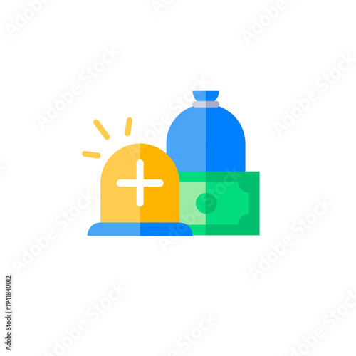 Emergency fund icon for financial safety reserve and personal money protection concept.