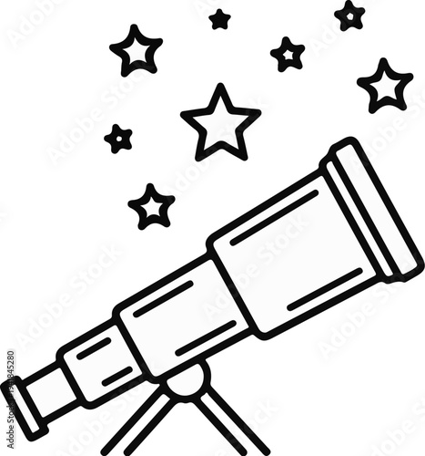 Telescope with stars