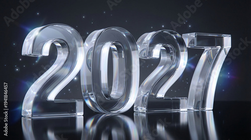 2027 New Year Glasses Numbers