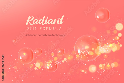 Radiant skin formula advertisement