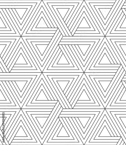 Vector seamless texture. Modern geometric background. Fine line grid. 