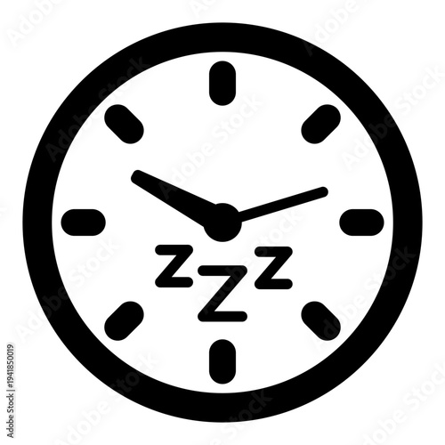 clock glyph icon vector illustration isolated on white background