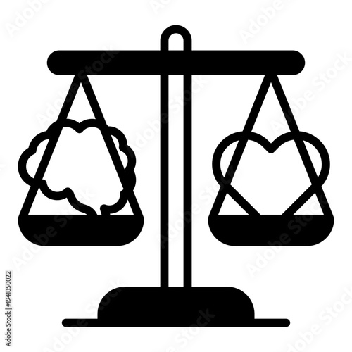 balance glyph icon vector illustration isolated on white background