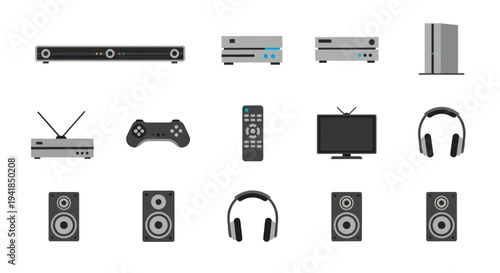 Collection of Various Electronic Devices and Accessories.