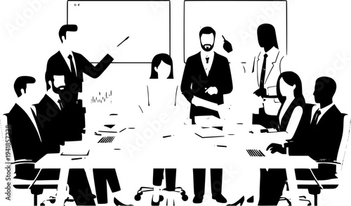 business man and woman