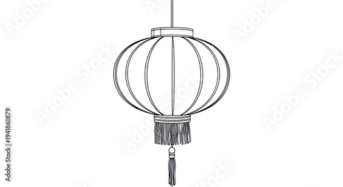 Simple Elegant Metal Lantern Hanging Decoration.