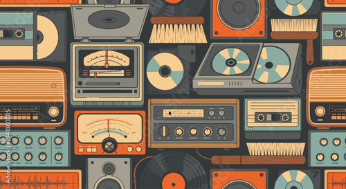Vintage Audio Equipment and Music Accessories.