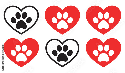 Heart and Paw Print Variety Pack