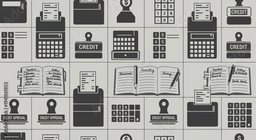 Collection of Office Supplies and Stationery Icons.