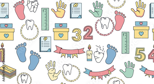 Baby Shower Clipart Illustrations and Icons.