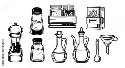 Kitchen Utensils and Cooking Accessories Set.