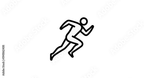 A fit man running with speed and agility in a dynamic pose