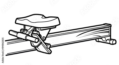 Railway Track Switch Mechanism Illustration.
