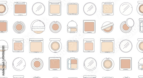 Collection of Various Cosmetic Products and Packaging.