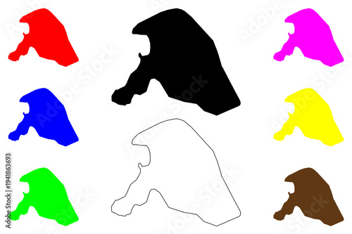 Kigoma city (United Republic of Tanzania) map vector illustration, scribble sketch Kigoma map