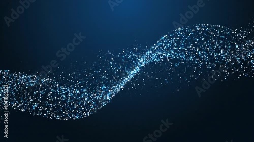 Small blue and white particles on a dark background abstract Full HD 4K Download 2025 2026