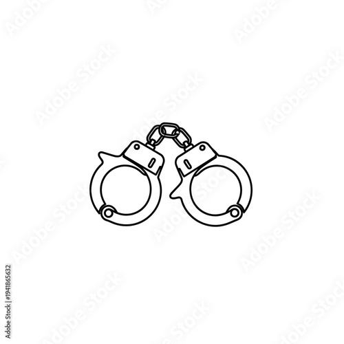 Handcuffs - Symbol of Law Enforcement and Justice.