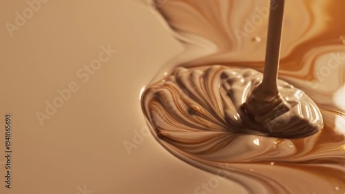 Chocolate sauce being poured pouring liquid Full HD 4K Download 2025 2026 brown