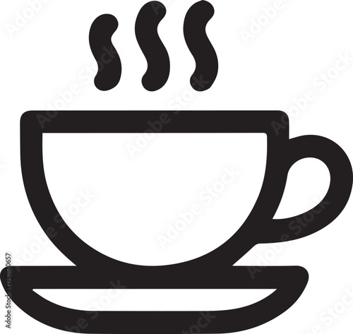 minimalist modern coffee cup icon