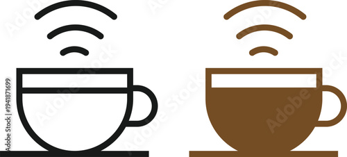 modern and minimal  Hot Coffee icon